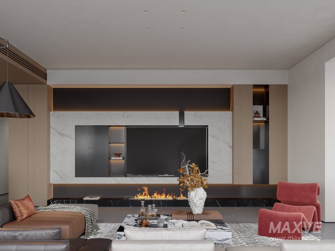 Luxurious living room and dining room - Image 4