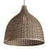 Rattan Pendant Light Handmade Basket Lamp - Thumbnail 7