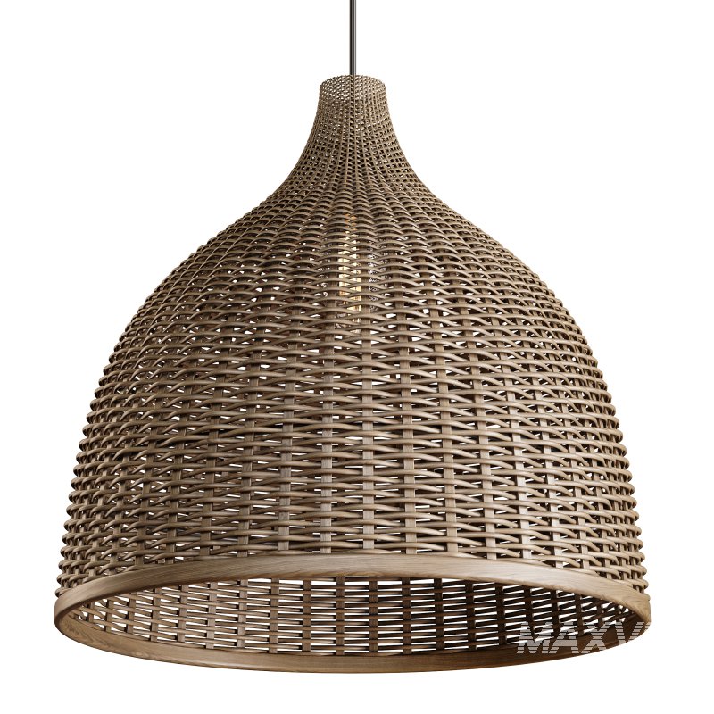 Rattan Pendant Light Handmade Basket Lamp - Image 7