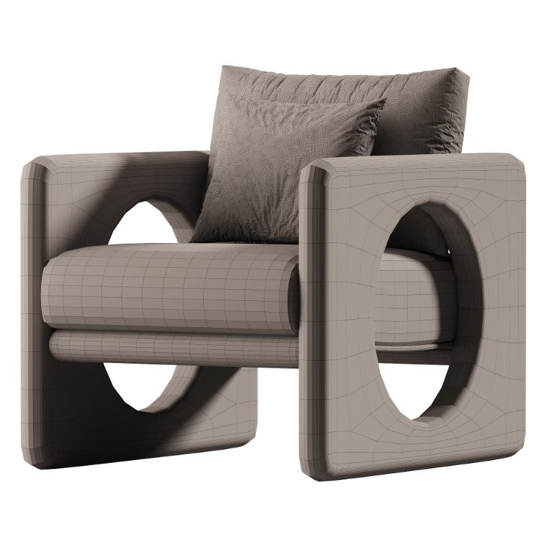 Hase Solid Wood Chair with stain resistant fabric - Image 3