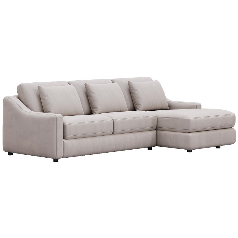 Ashby Sofa Two-Piece Chaise Sectional By Arhaus - Image 4