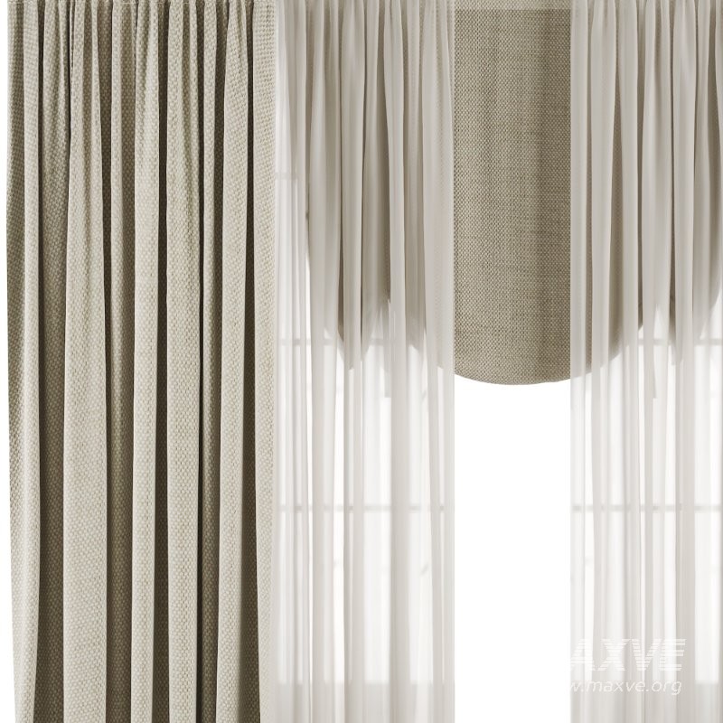 Silk and Cotton Curtain Set 91 - Image 2