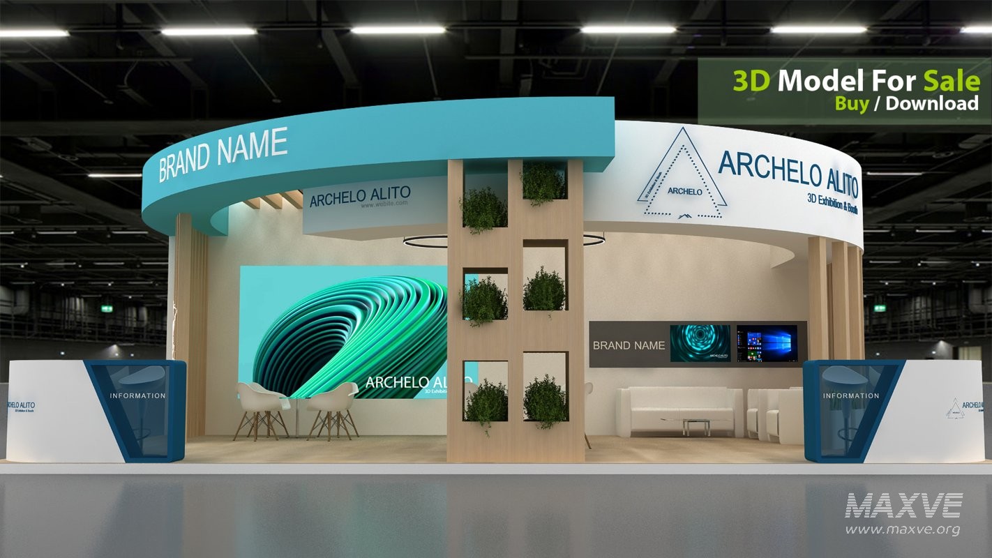 exhibition 3d model - Image 3