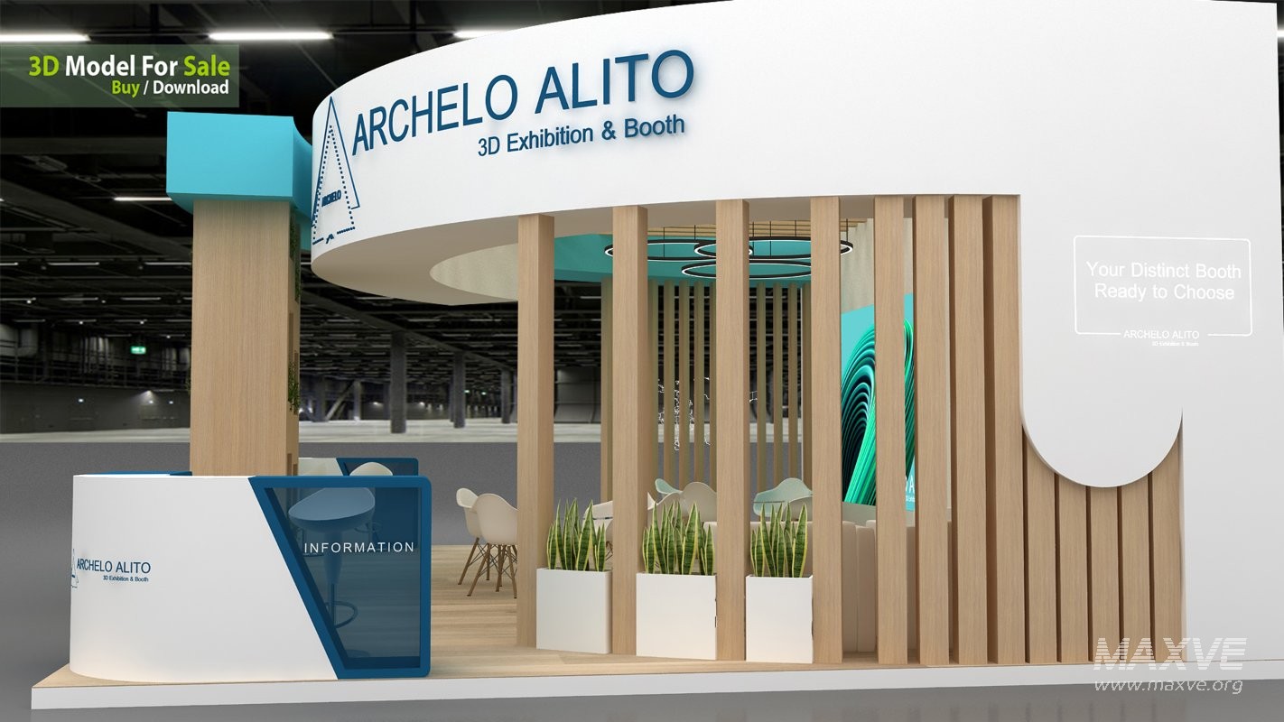 exhibition 3d model - Image 1