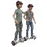 Child playing Hoverboard - Thumbnail 1