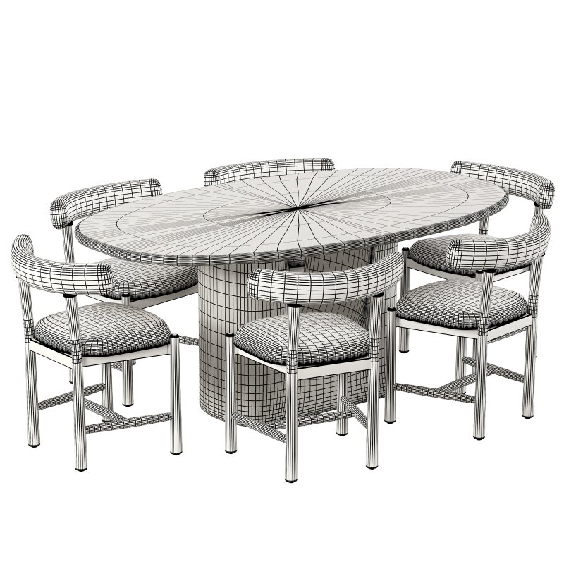 Tribeca Outdoor Dining Chair and Amato Outdoor Dining Table-Fourhands - Image 5