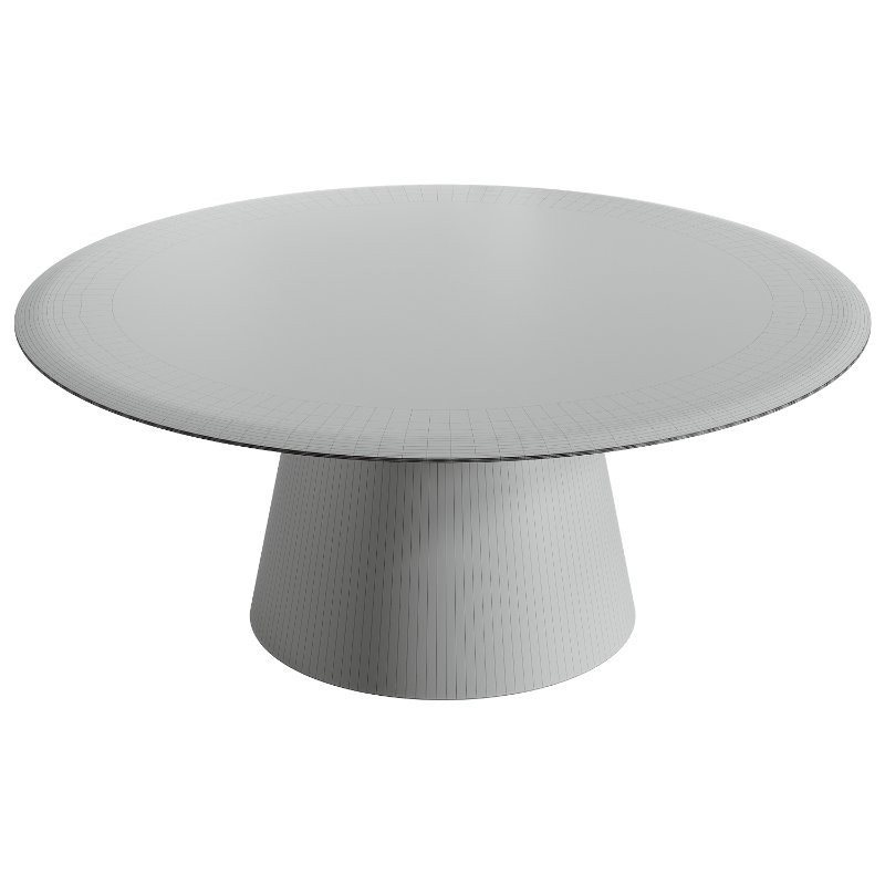 Round oak coffee table - Image 2