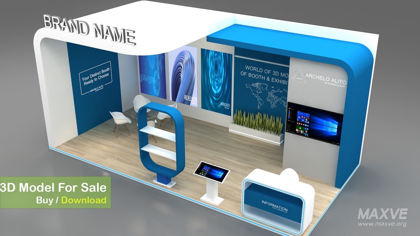 Exhibition Booth 3D Model - Image 6