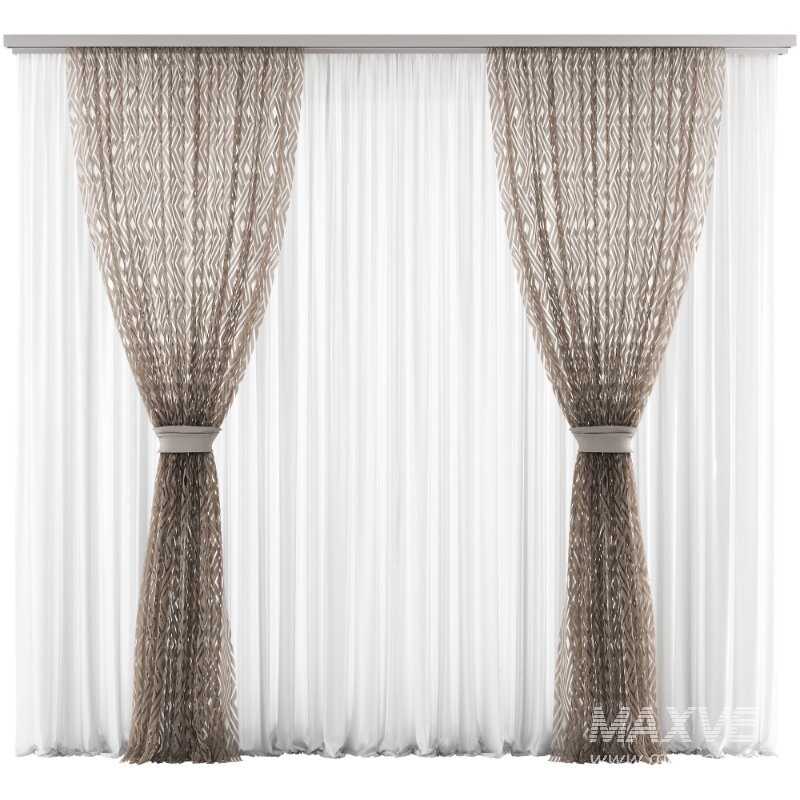 Silk and Cotton Curtain Set 90 - Image 1