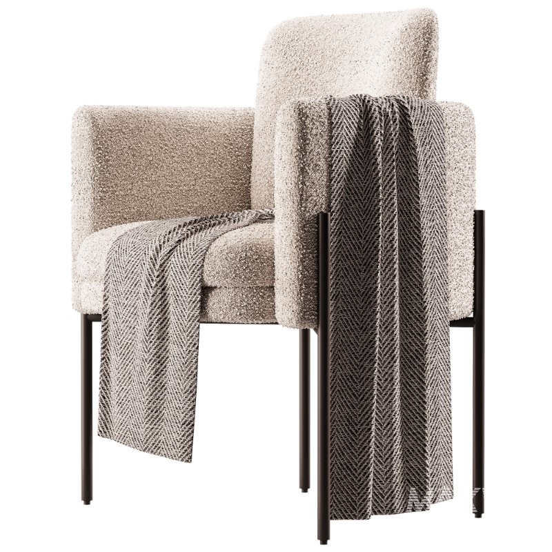 Richie Dining Armchair – Black - Image 2