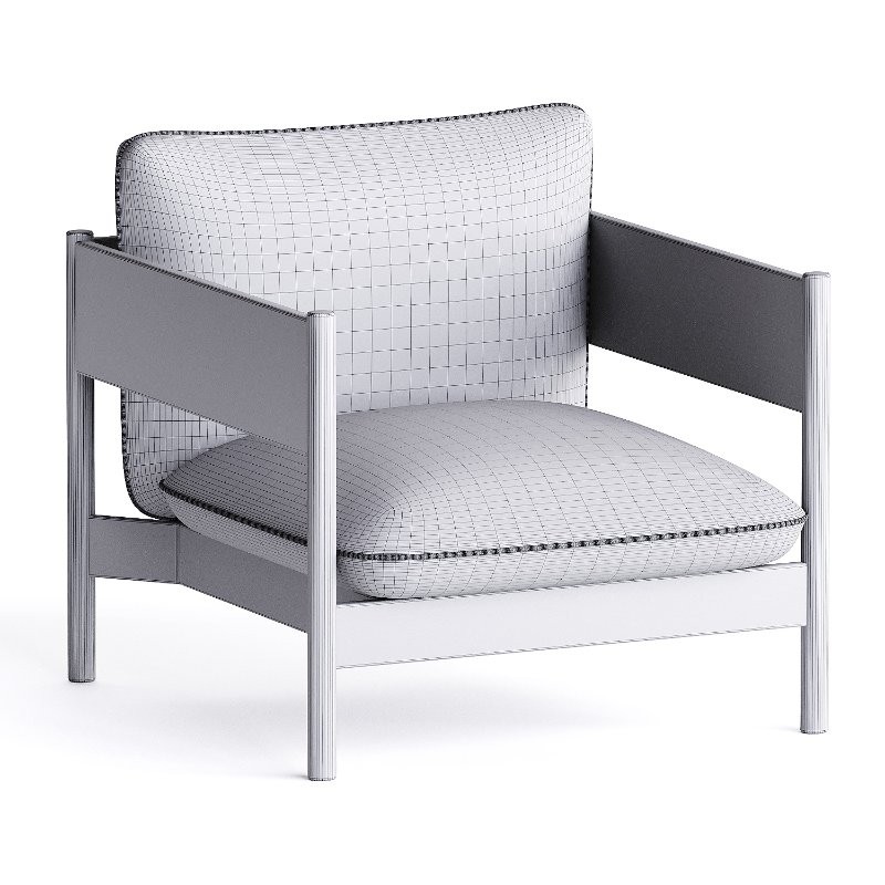 armchair red - Image 1