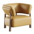 Dolores Stone Cream Fabric Occasional Chair - Thumbnail 3