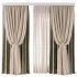 Curtains in Beige and Olive Set91 - Thumbnail 1