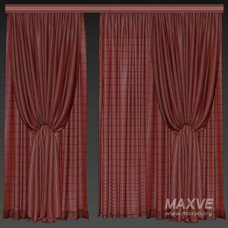 Curtains in Beige and Olive Set91 - Image 2