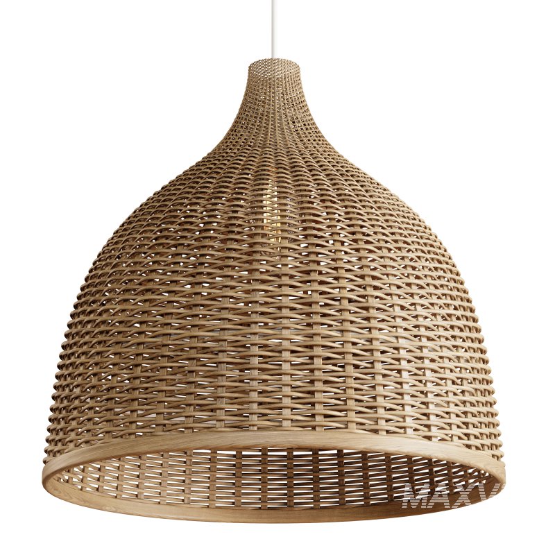 Rattan Pendant Light Handmade Basket Lamp - Image 5