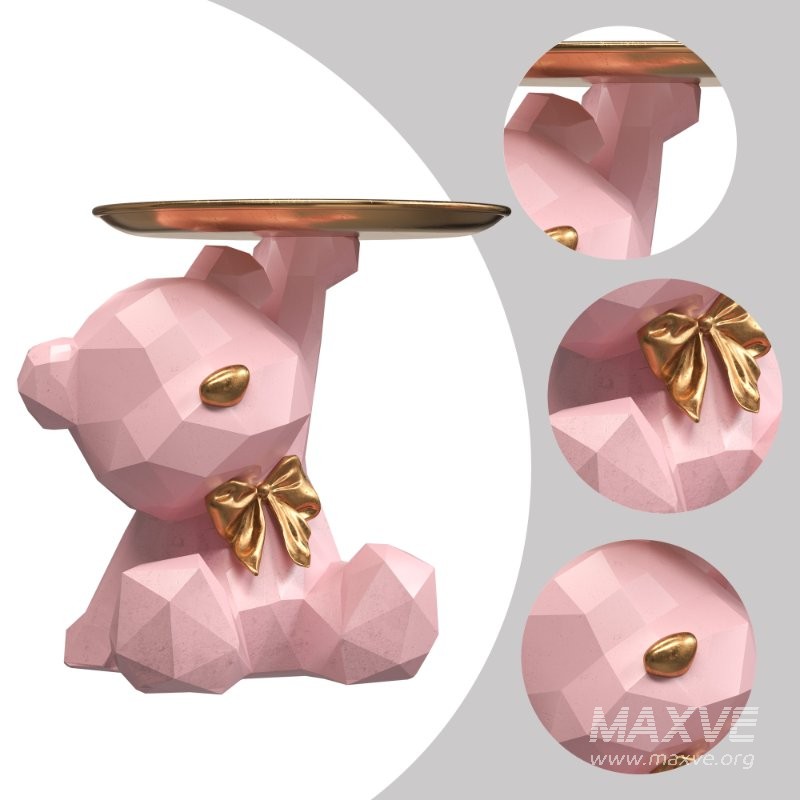 resin bear storage tray - Image 4