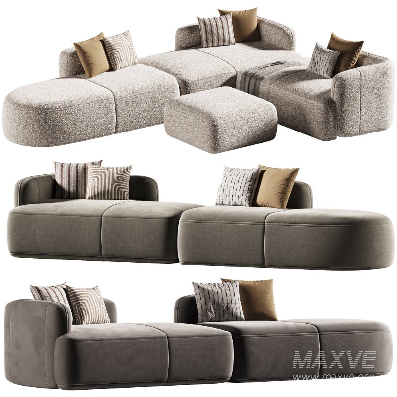 Luzaro Royalty Sectional Sofa 2 - Image 1