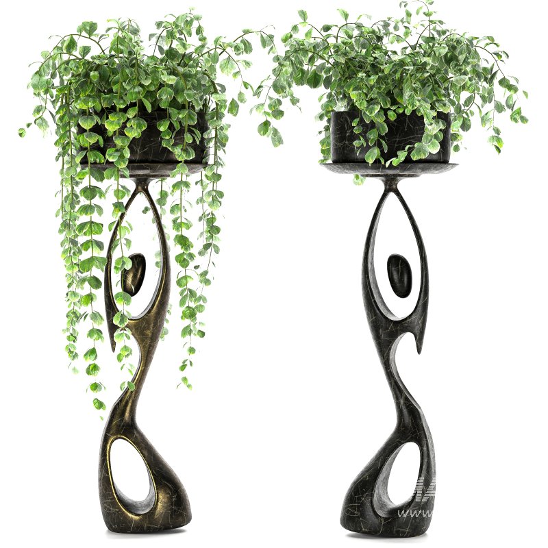 Metal Plant Set 09 - Image 3