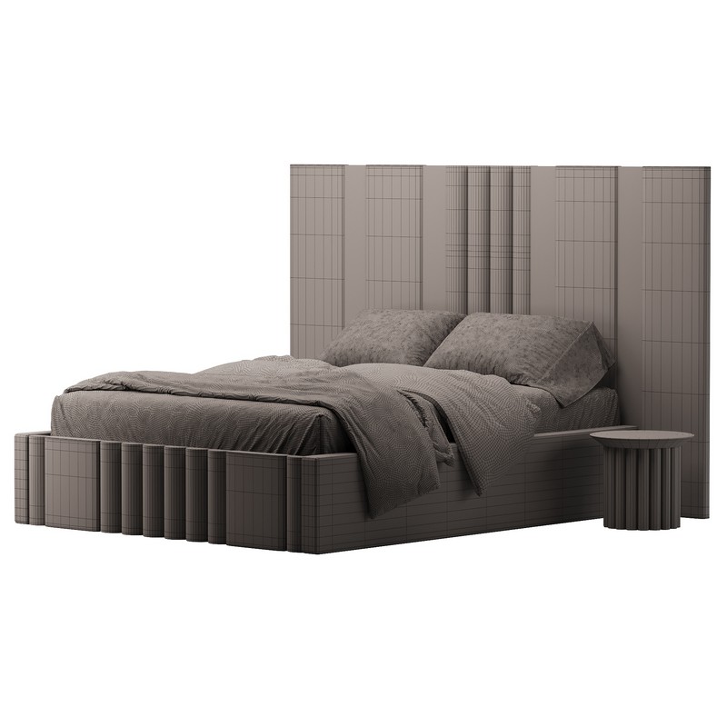 Mary Hybrid Mirror Wide Extended Headboard Bed - Image 4