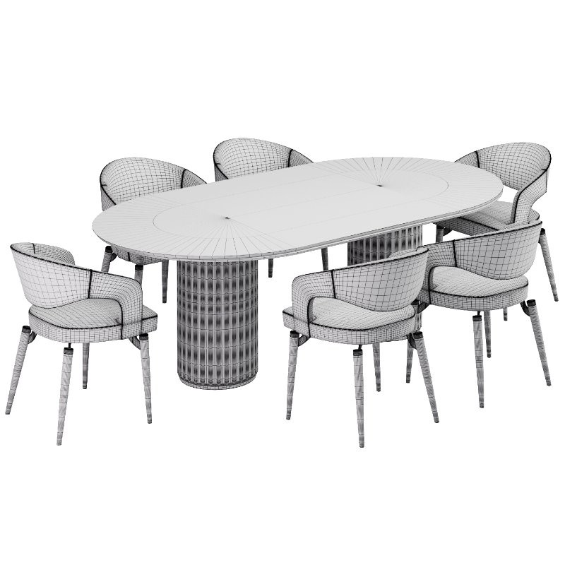 Dinning chair and table320 - Image 2