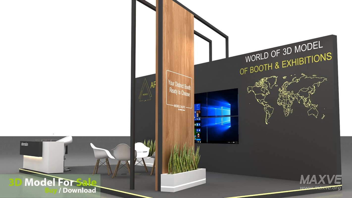 3d kiosk booth exhibition - Image 3