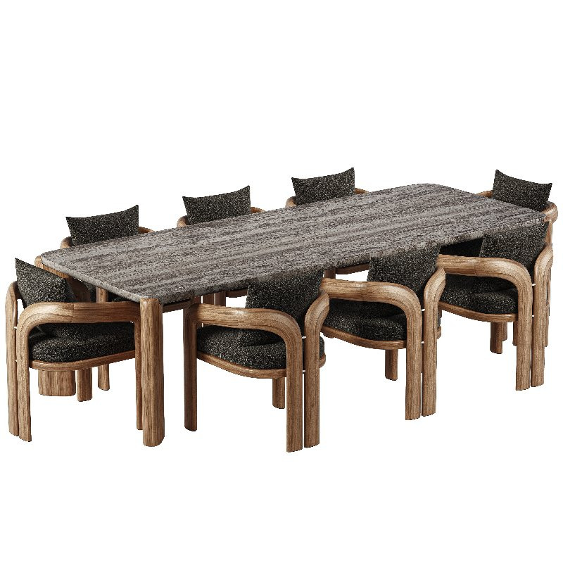 Chloe Teak Dining Chair and Table - Image 4