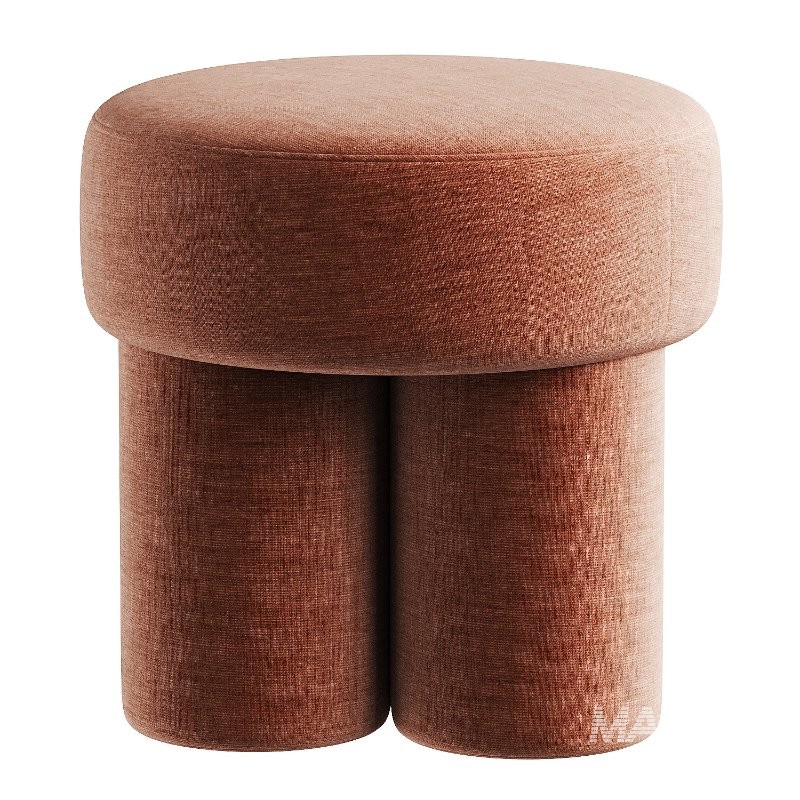 red pouf - Image 1