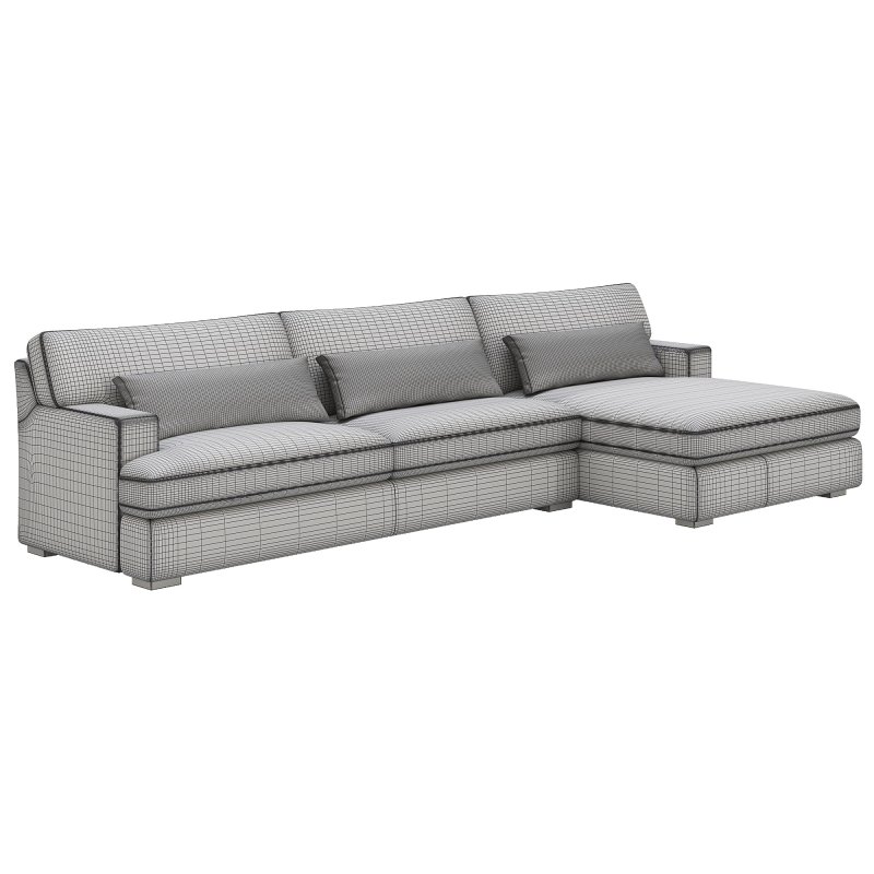 Dune Two-Piece Large Chaise Sectional By Arhaus - Image 3
