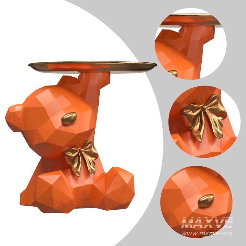 resin bear storage tray - Image 3