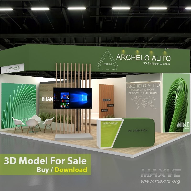 stall 3d model - Image 2