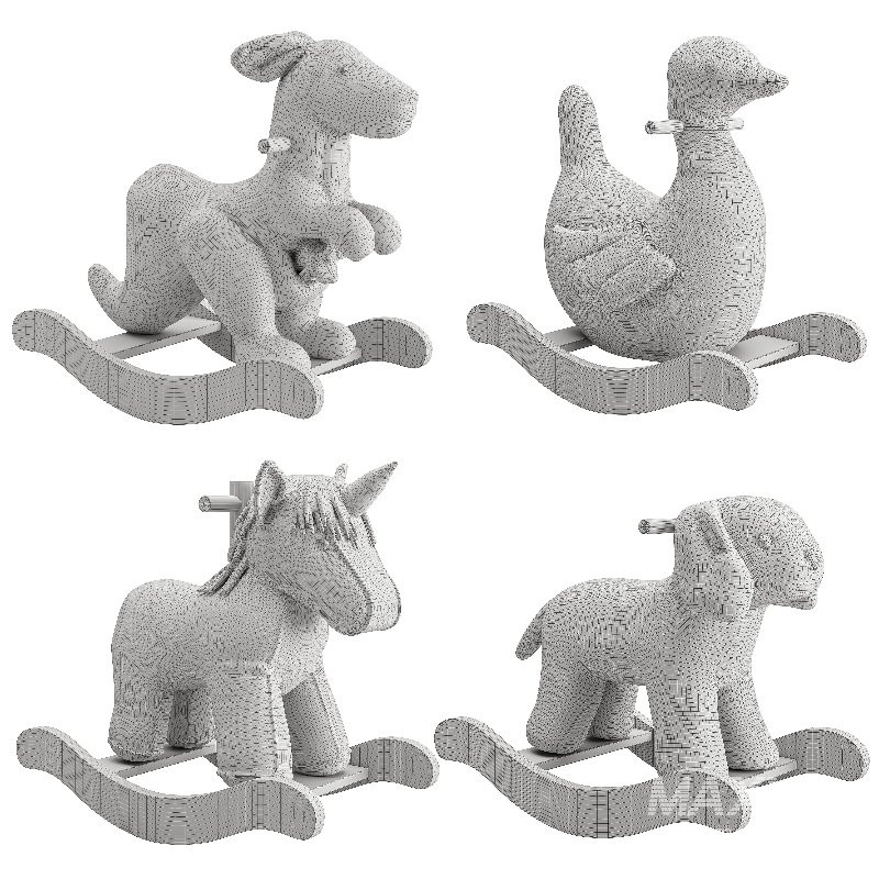 Rocking Plush Toys 02-Pottery barn - Image 4