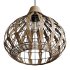 Retro Coffee Bamboo Rattan Pendant Light - Thumbnail 9