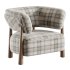 Dolores Stone Cream Fabric Occasional Chair - Thumbnail 4