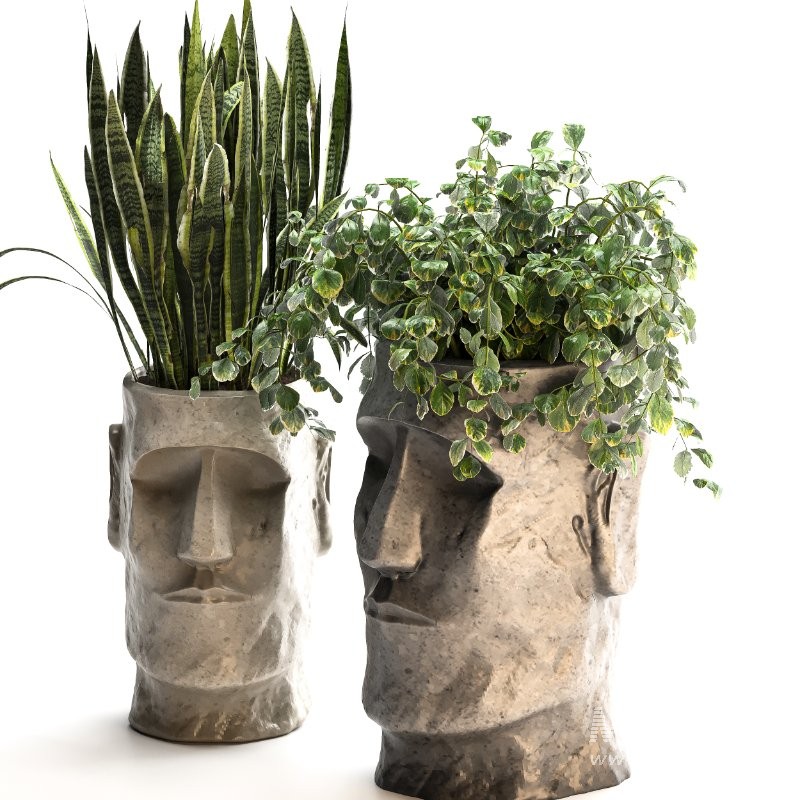 Easter Island Planter 02 - Image 4