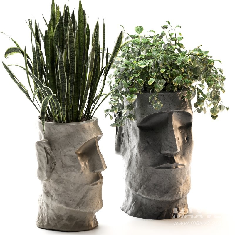 Easter Island Planter 02 - Image 3