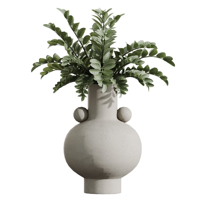 ntal structure of the Areca Palm — and from the glossy expressiveness of Ficus Elastica to the rich geometric rhythm of the ZZ Zamioculcas — each plant adds its own personality and visual depth. The collection is unified by carefully selected pots in warm, organic textures and contemporary silhouettes, making it ideal for living rooms, hotel lobbies, workspace interiors, galleries, cafes, and any project with a refined aesthetic direction. - Image 3