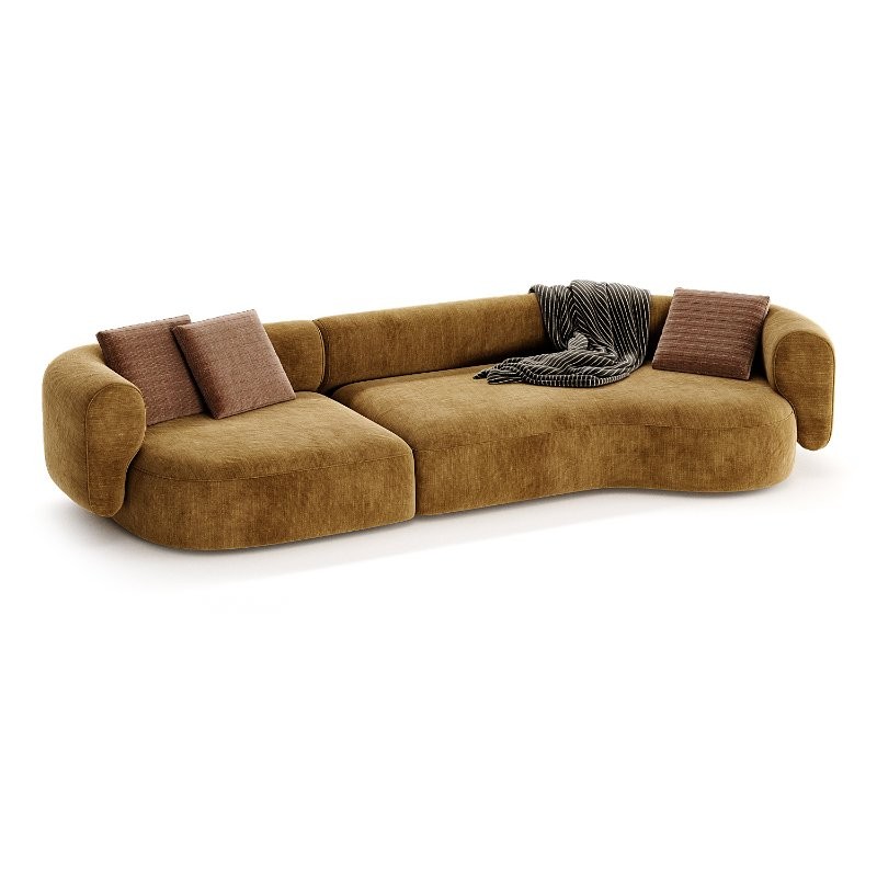 Contemporary Modern Hug Modular Sofa in Famiglia Fabric by Collector Studio - Image 1