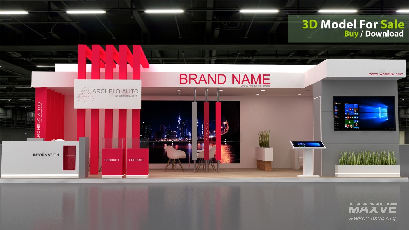 stall 3d model - Image 5