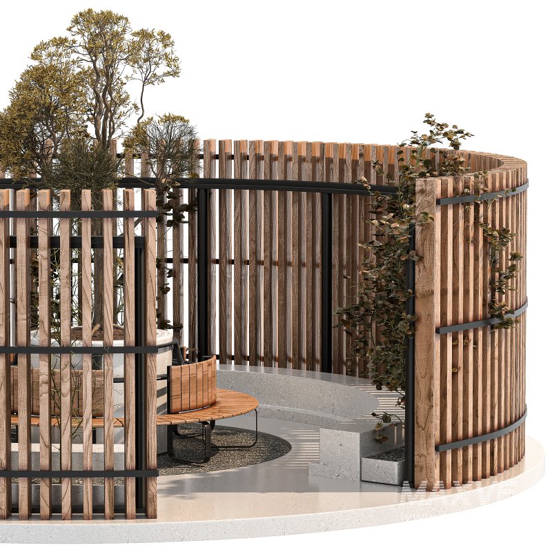 Wooden Garden Pod 02 - Image 3