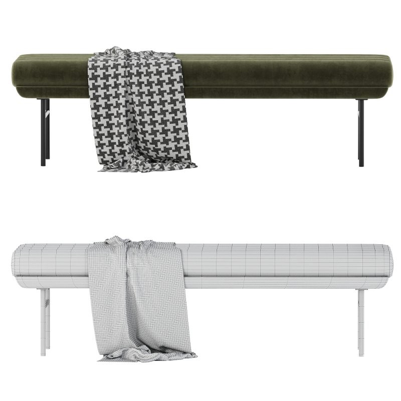 Pan Flute Bench by Saba Italia - Image 1