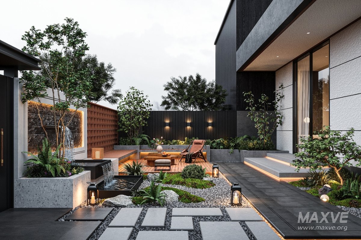 Modern Courtyard - Image 1