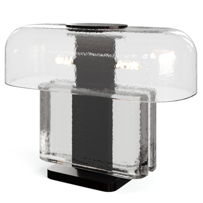 ESCA Glass Table Lamp by R HUGHES - Image 4