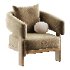 kavala teak lounge chair - Thumbnail 2