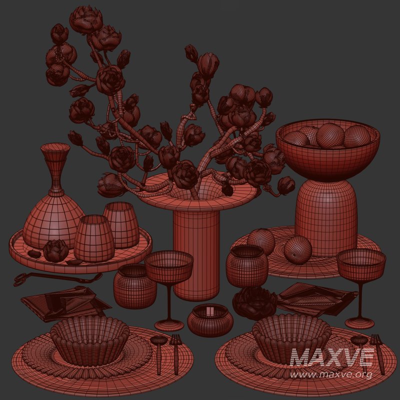 Amber Serenity Dining Composition 28 - Image 4