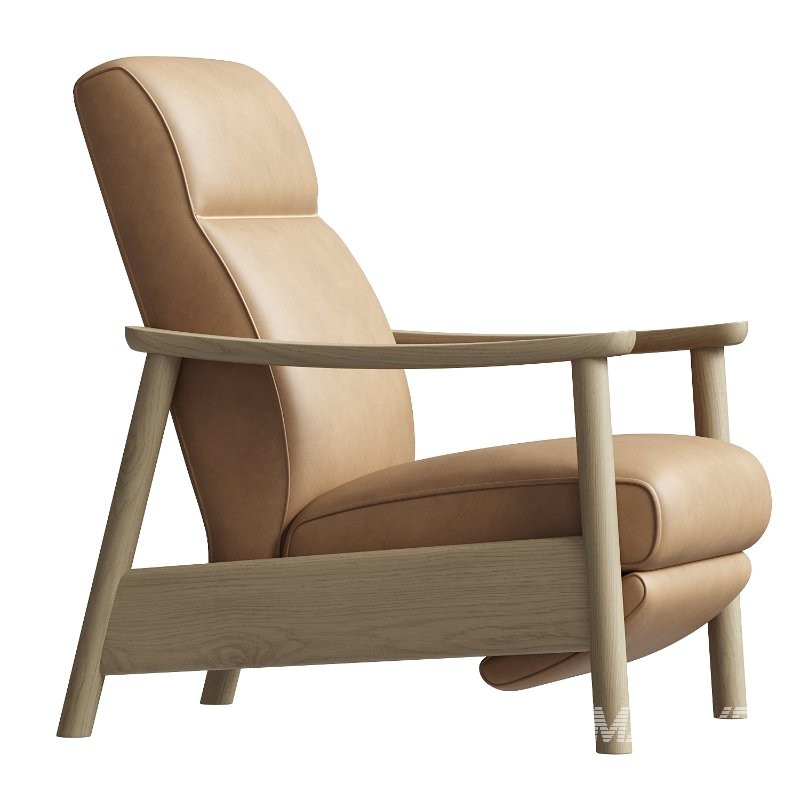 Domingo Vegan Leather Accent Chair - Image 4