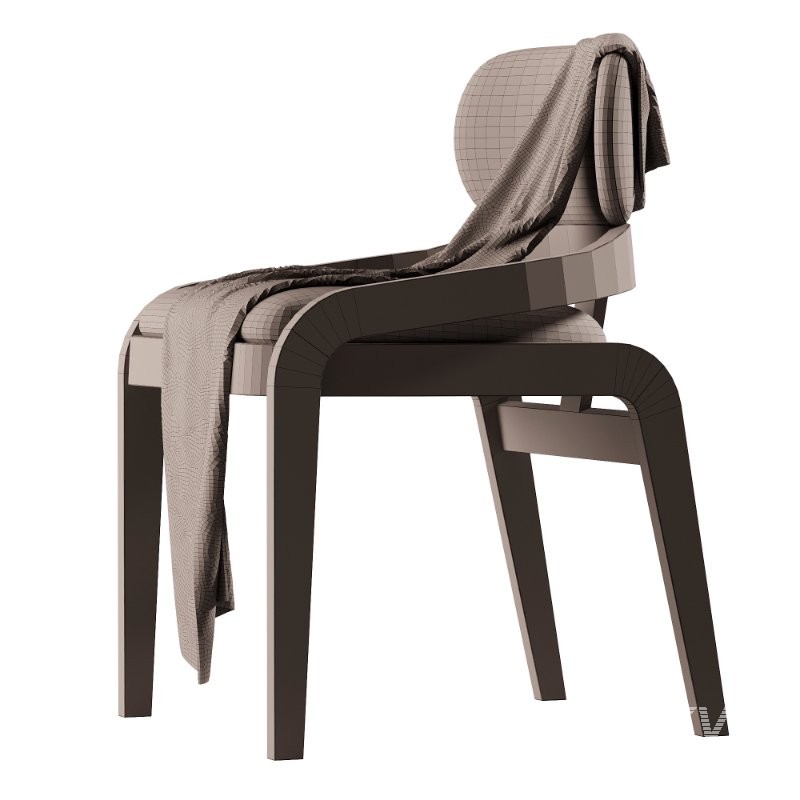 Scandinavian solid wood dining chair - Image 3