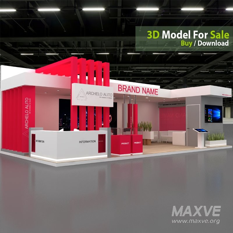 stall 3d model - Image 1