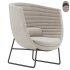 cleo metal soft armchair lounge high backrest - Thumbnail 5