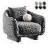 remus armchair black - Thumbnail 2