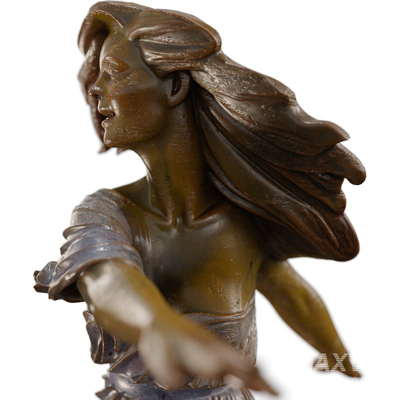 Dancing Woman Sculpture Expressive Figurative - Image 1